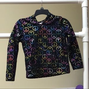 Rainbow Peace Sign Hoodie *GOOD CONDITION*